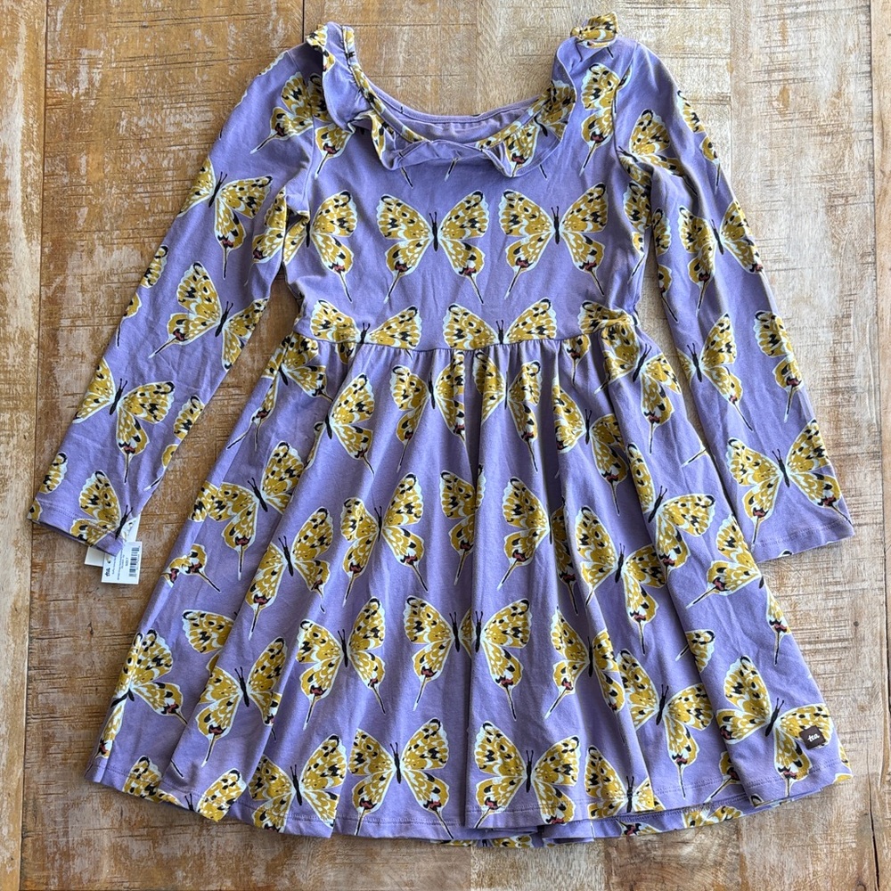 NWT Tea Collection Butterfly Dress size 7 - Picture 5 of 5